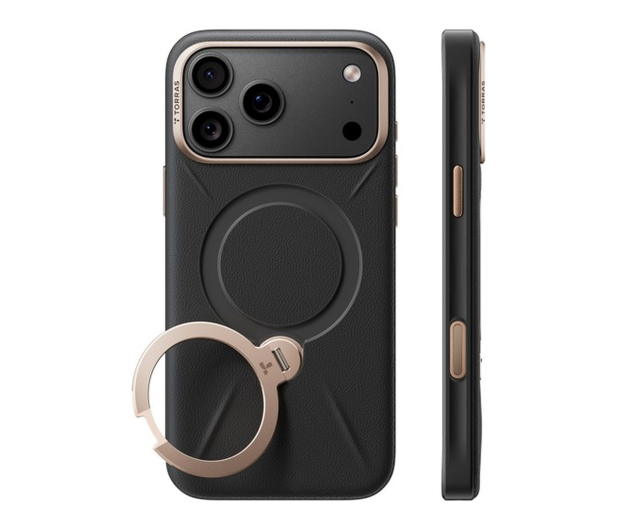 TORRAS Ostand Q3 VegSkin do iPhone 18 Pro / 17 Pro MagSafe (black) - 1586505 - zdjęcie